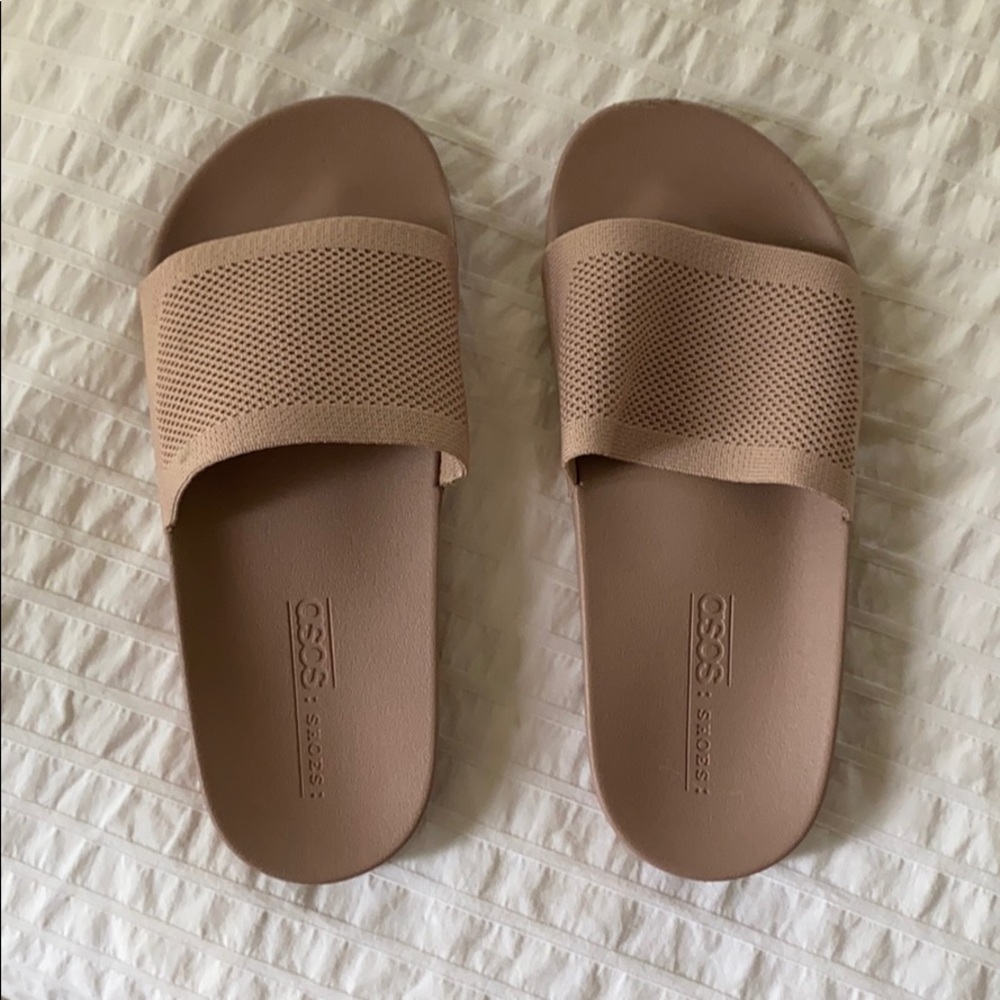 ASOS nude slides